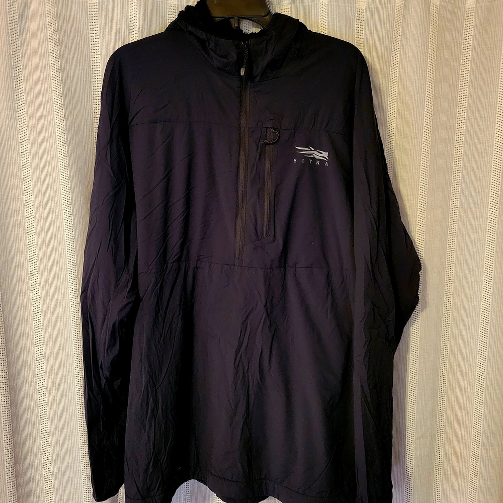 Sitka Black Windbreaker for Men